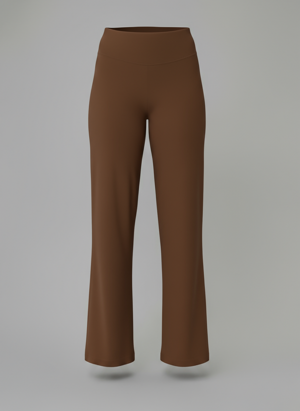 SOFT SCULPT STRAIGHT LEG PANTS - XS / Truffle Brown / Regular