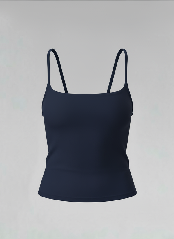 SOFT SCULPT TOP - XS / Navy Top