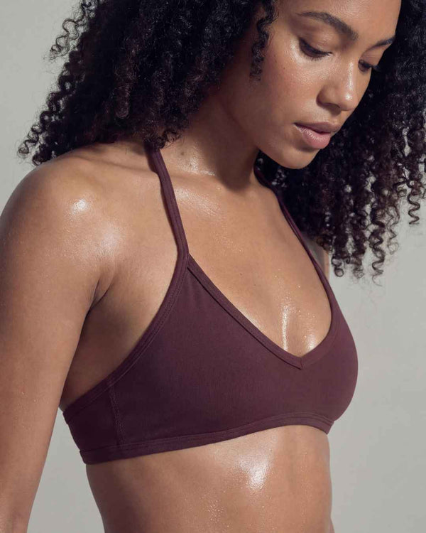 BARE SPORTS BRA - XS/S / Oxblood