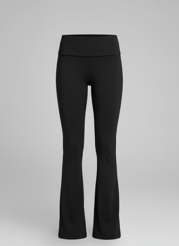 FLOW FLARED PANTS - S / Black