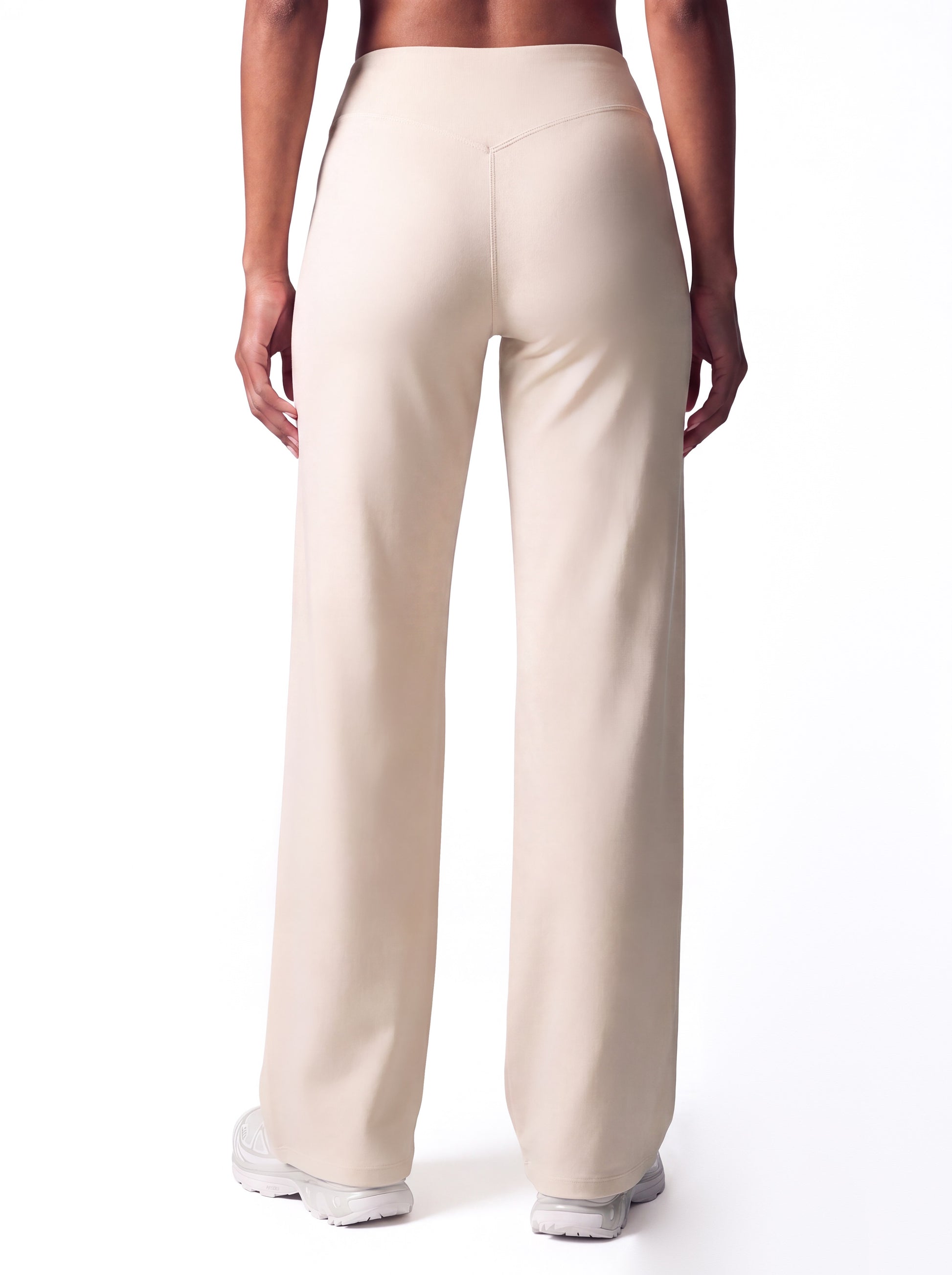 Cream pants back