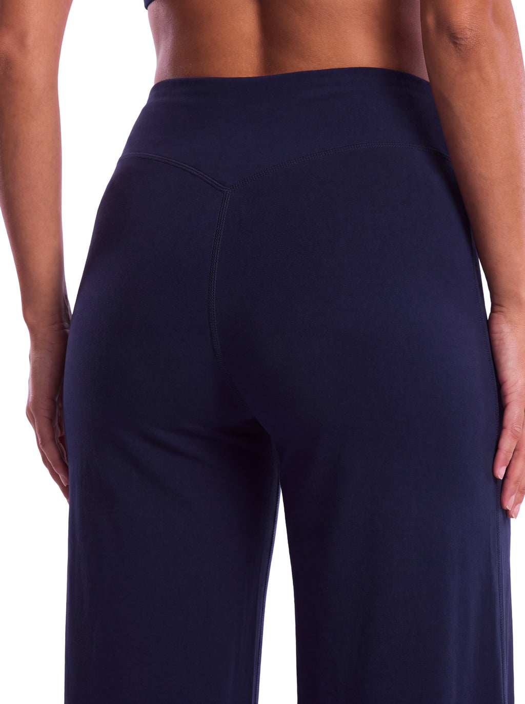 Navy pants back
