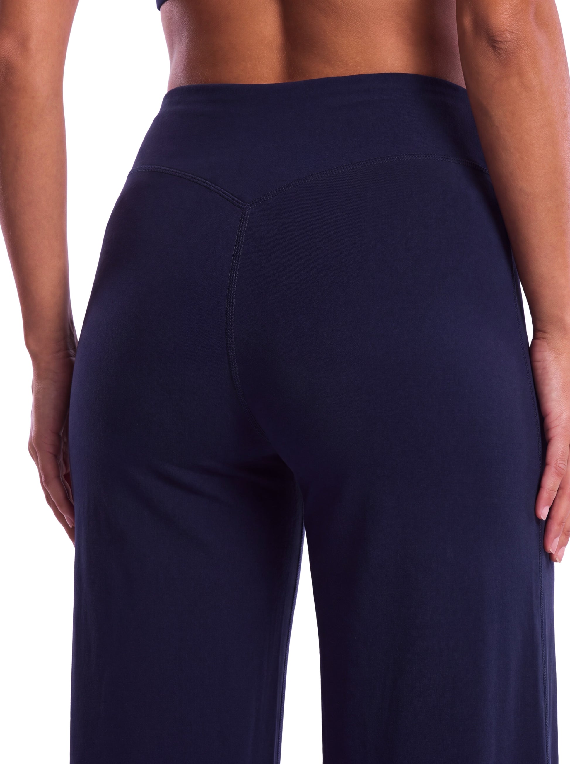 Navy pants back