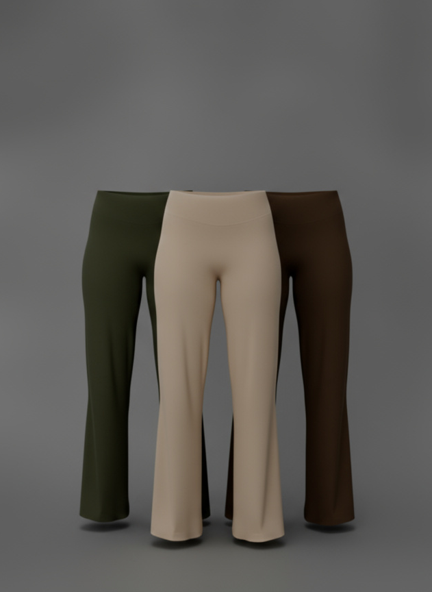 SCULPT STRAIGHT LEG PANTS 3-PACK